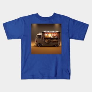 Steampunk Tokyo Ramen Food Truck Kids T-Shirt